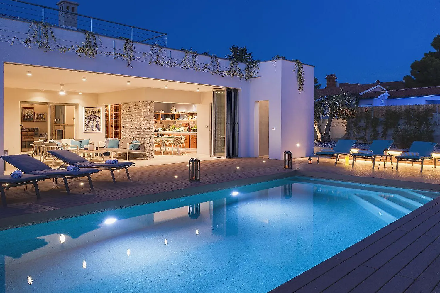 Traumvilla Mit Blick Auf Die Brijuni Inseln, Privatem Pool Stinjan